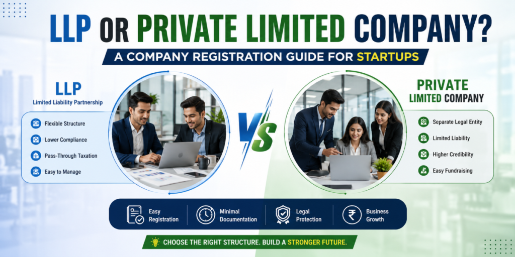 LLP or Private Limited Company? A Company Registration Guide for Startups