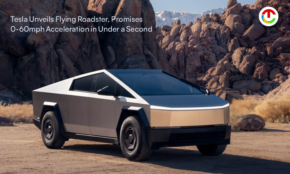 Tesla Unveils Flying Roadster, Promises 0-60mph Acceleration | CIO Times Magazine